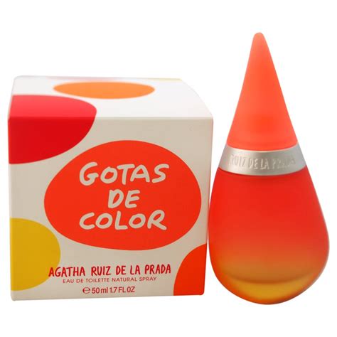 agatha ruiz dela prada perfumes gotas de color|prada perfume rectangle bottle.